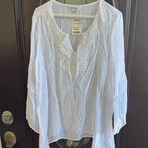 Counterparts White Embroidered Tunic